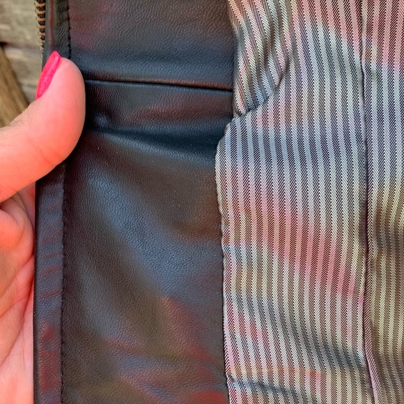 Sonoma Black Lamb Skin Leather Coat Size M - Picture 11 of 15